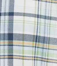 Roundtree & Yorke Long Sleeve Large Plaid Oxford Sport Shirt