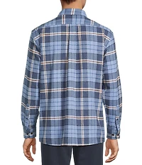Roundtree & Yorke Long Sleeve Plaid Portuguese Flannel Sport Shirt