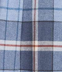 Roundtree & Yorke Long Sleeve Plaid Portuguese Flannel Sport Shirt