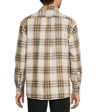 Roundtree & Yorke Long Sleeve Large Plaid Portuguese Flannel Sport Shirt