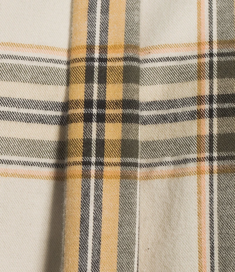 Roundtree & Yorke Long Sleeve Large Plaid Portuguese Flannel Sport Shirt