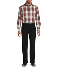 Roundtree & Yorke Plaid Portuguese Flannel Sport Shirt