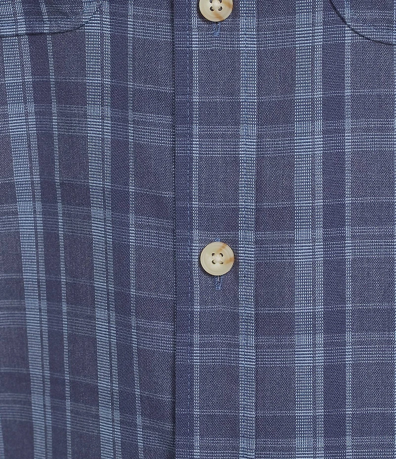 Roundtree & Yorke Long Sleeve Large Plaid Sport Shirt