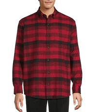 Roundtree & Yorke Plaid Portuguese Flannel Sport Shirt