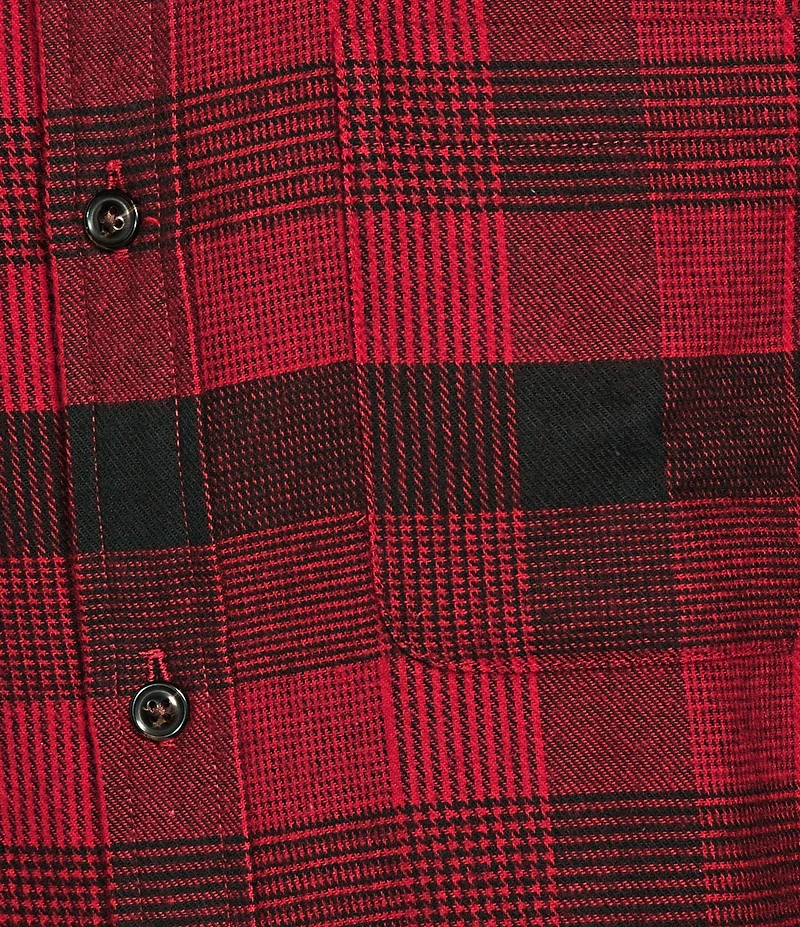 Roundtree & Yorke Plaid Portuguese Flannel Sport Shirt