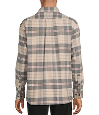 Roundtree & Yorke Long Sleeve Medium Plaid Portuguese Flannel Sport Shirt