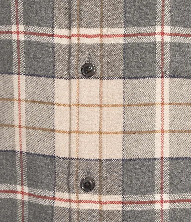 Roundtree & Yorke Long Sleeve Medium Plaid Portuguese Flannel Sport Shirt