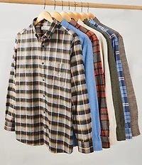 Roundtree & Yorke Long Sleeve Medium Plaid Portuguese Flannel Sport Shirt