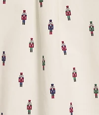 Roundtree & Yorke Long Sleeve Nutcracker Print Oxford Sport Shirt