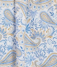 Roundtree & Yorke Long Sleeve Paisley Print Oxford Sport Shirt