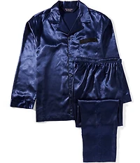 Roundtree & Yorke Long-Sleeve Pajama Top & Matching Pajama Pants Set