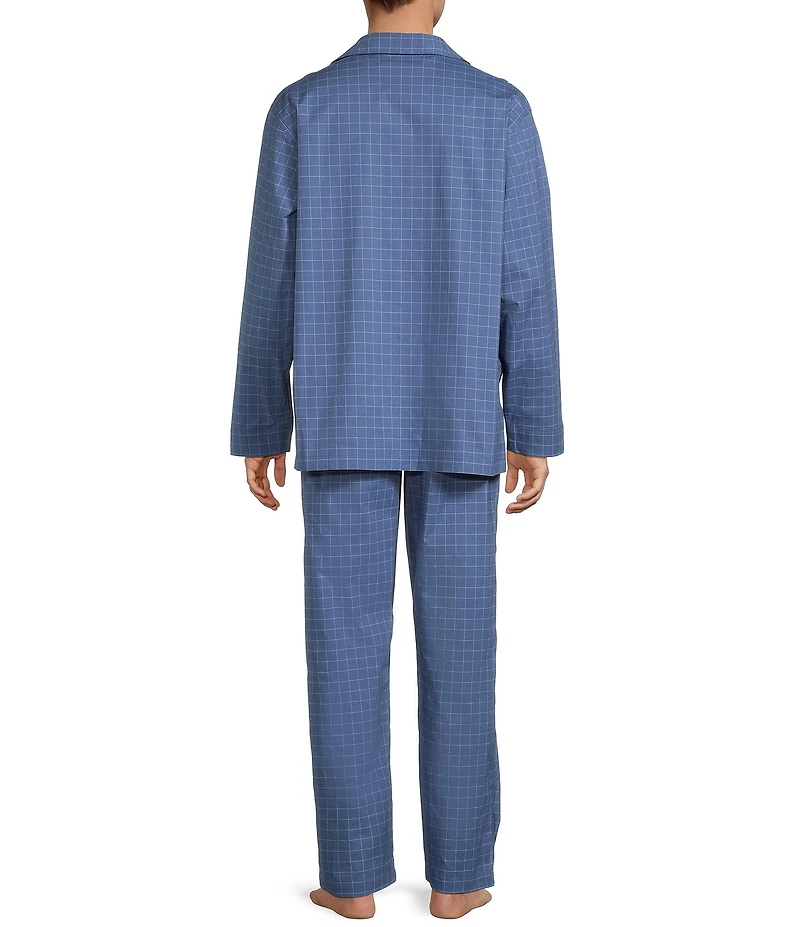 Roundtree & Yorke Long-Sleeve Pajama Top & Pajama Pants Set