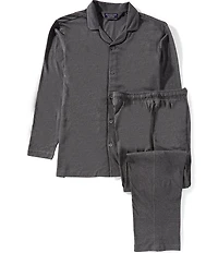 Roundtree & Yorke Long Sleeve Pajama Top & Pants Set