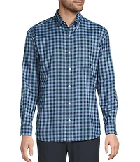 Roundtree & Yorke Long Sleeve Performance Check Flannel Sport Shirt