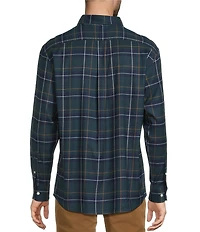 Roundtree & Yorke Long Sleeve Performance Large Plaid Flannel Sport Shirt