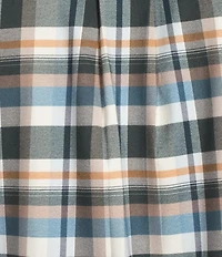 Roundtree & Yorke Long Sleeve Performance Large Plaid Flannel Sport Shirt