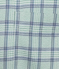 Roundtree & Yorke Long Sleeve Performance Small Plaid Flannel Sport Shirt