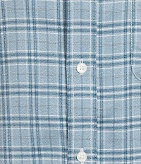 Roundtree & Yorke Long Sleeve Performance Plaid Flannel Sport Shirt