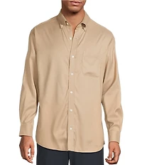 Roundtree & Yorke Long Sleeve Performance Solid Sport Shirt