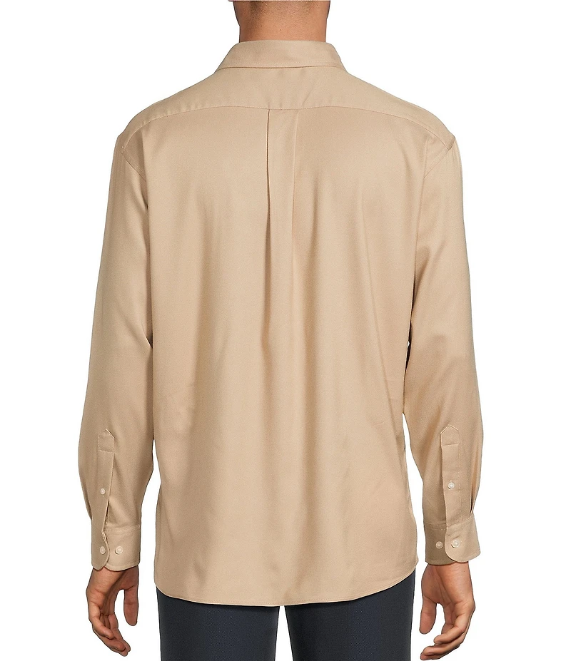 Roundtree & Yorke Long Sleeve Performance Solid Sport Shirt