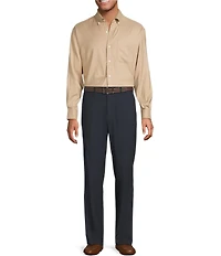 Roundtree & Yorke Long Sleeve Performance Solid Sport Shirt