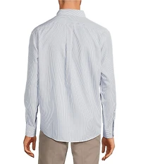 Gold Label Roundtree & Yorke Long Sleeve Pin Stripe Button Down Collar Shirt