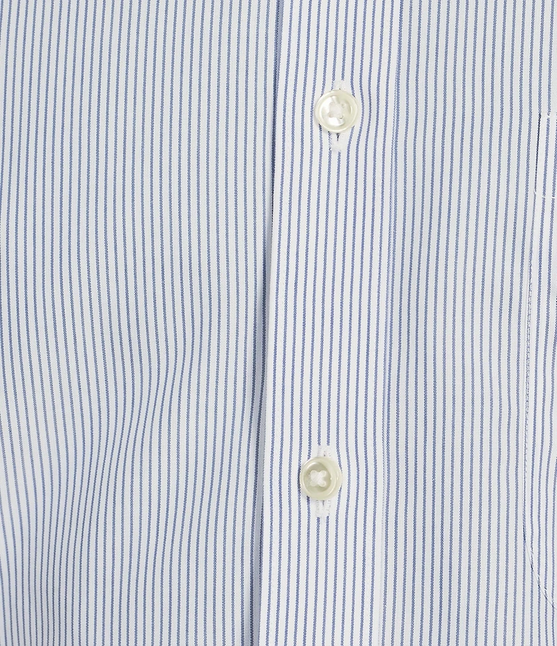 Gold Label Roundtree & Yorke Long Sleeve Pin Stripe Button Down Collar Shirt