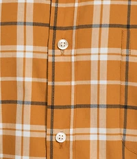 Roundtree & Yorke Long Sleeve Soft Touch Medium Plaid Sport Shirt