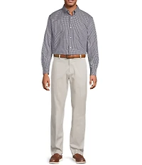 Roundtree & Yorke Long Sleeve Soft Touch Mini Check Sport Shirt