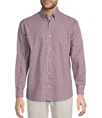 Roundtree & Yorke Long Sleeve Soft Touch Small Plaid Sport Shirt