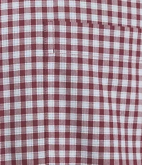 Roundtree & Yorke Long Sleeve Soft Touch Small Plaid Sport Shirt