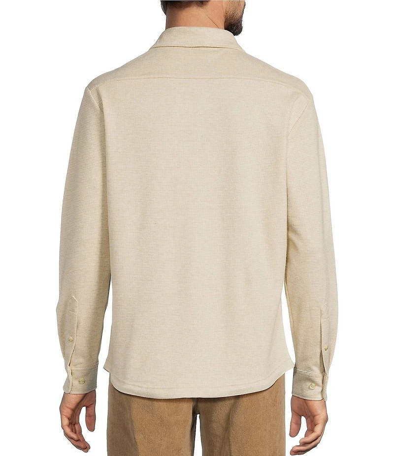 Roundtree & Yorke Long Sleeve Solid Button Front Shirt