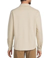 Roundtree & Yorke Long Sleeve Solid Button Front Shirt
