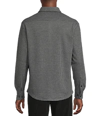 Roundtree & Yorke Long Sleeve Solid Button Front Shirt