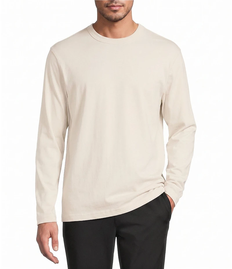 Roundtree & Yorke Long Sleeve Solid Heavyweight Tee