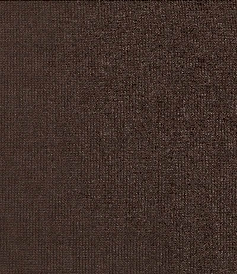 Roundtree & Yorke Long Sleeve Solid Henley Pullover Sweater