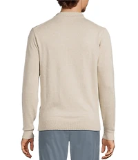 Roundtree & Yorke Long Sleeve Solid Johnny Collar Sweater
