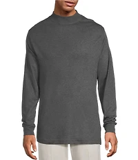 Roundtree & Yorke Long Sleeve Solid Mock Neck Pullover