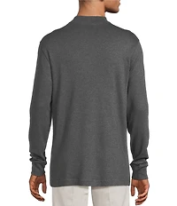 Roundtree & Yorke Long Sleeve Solid Mock Neck Pullover