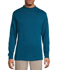 Roundtree & Yorke Long Sleeve Solid Mock Neck Pullover