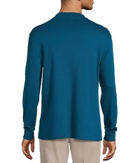 Roundtree & Yorke Long Sleeve Solid Mock Neck Pullover
