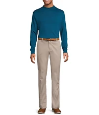Roundtree & Yorke Long Sleeve Solid Mock Neck Pullover
