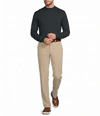 Roundtree & Yorke Long Sleeve Solid Mock Neck Pullover