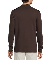 Roundtree & Yorke Long Sleeve Solid Mock Neck Pullover