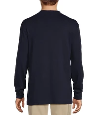Roundtree & Yorke Long Sleeve Solid Mock Neck Pullover