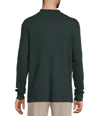 Roundtree & Yorke Long Sleeve Solid Mock Neck Pullover