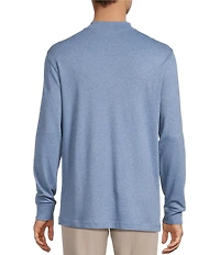 Roundtree & Yorke Long Sleeve Solid Mock Neck Pullover