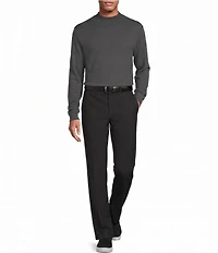 Roundtree & Yorke Long Sleeve Solid Mock Neck Pullover