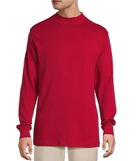 Roundtree & Yorke Long Sleeve Solid Mock Neck Pullover