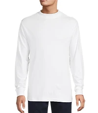 Roundtree & Yorke Long Sleeve Solid Mock Neck Pullover
